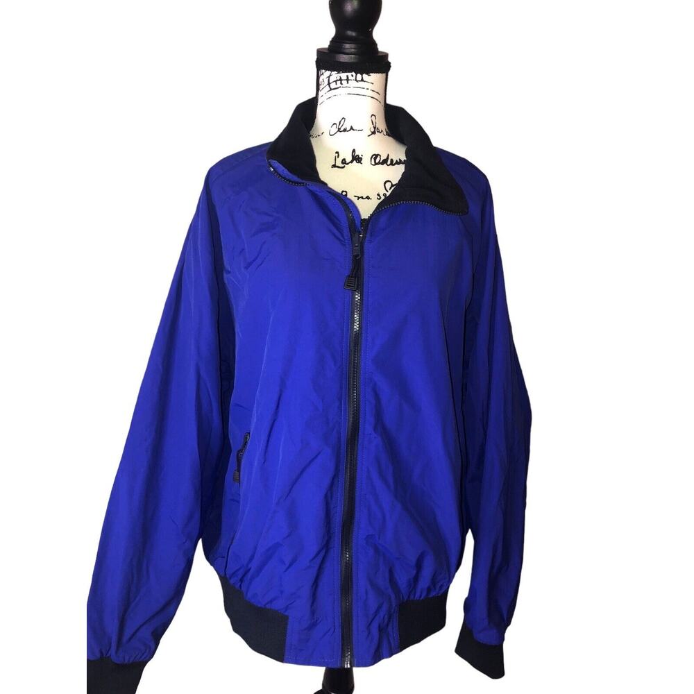 Hartwell Jacket Mens Size 3XL Windbreaker Blue‎ Coat Bomber Full Zip Pockets EUC
